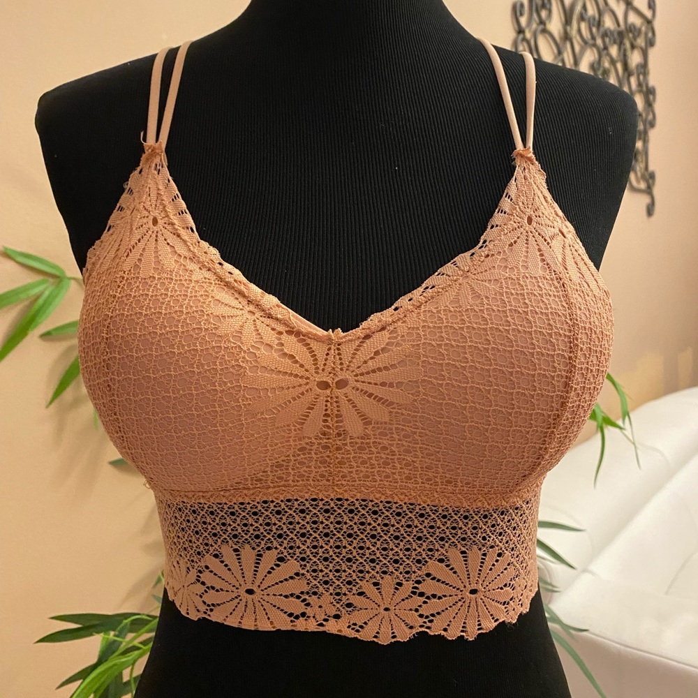 New Peach bralette one-size